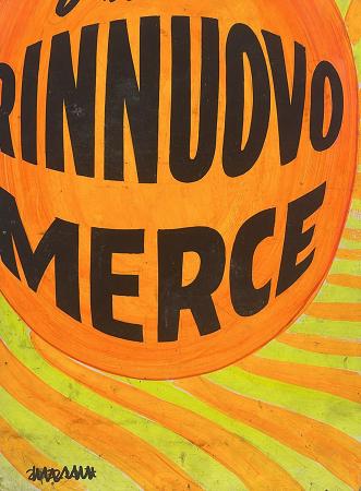 Quadro di  Anonimo Rinnuovo Merce - olio tavola 